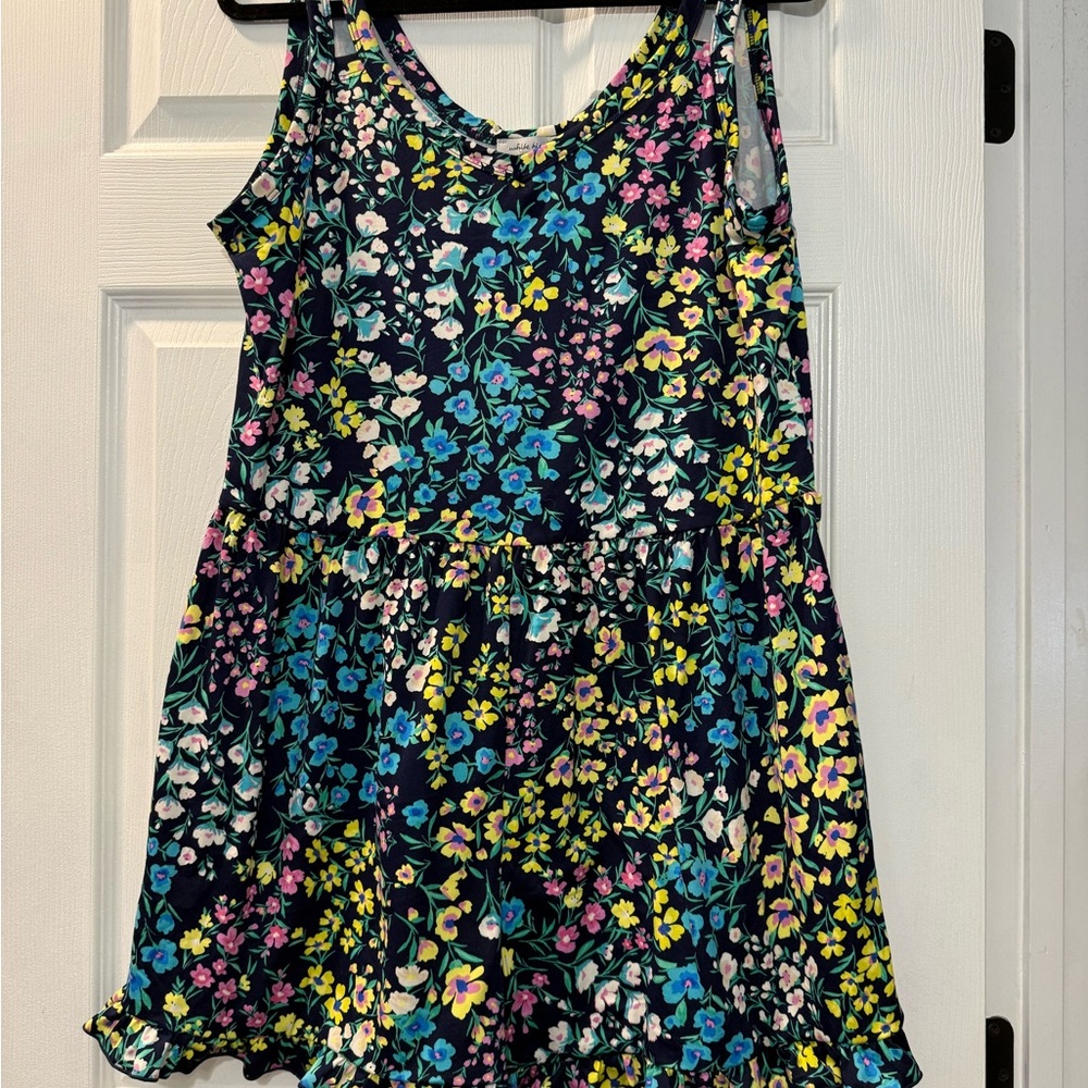 White Birch Floral women’s romper - Blue, Yellow, Pink